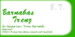barnabas trenz business card