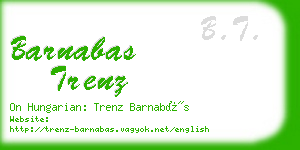 barnabas trenz business card